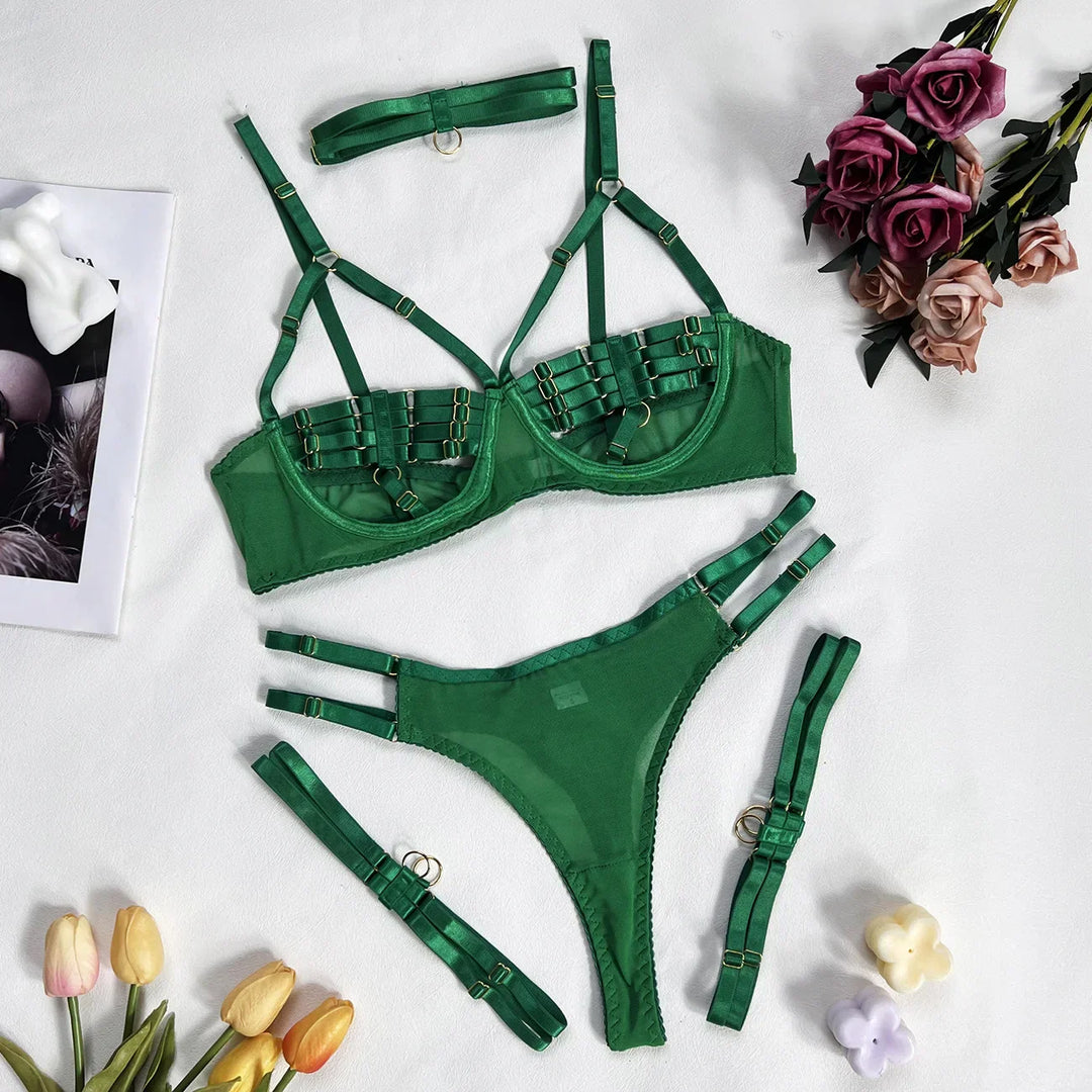 Amanda - 4-teiliges Dessous-Set