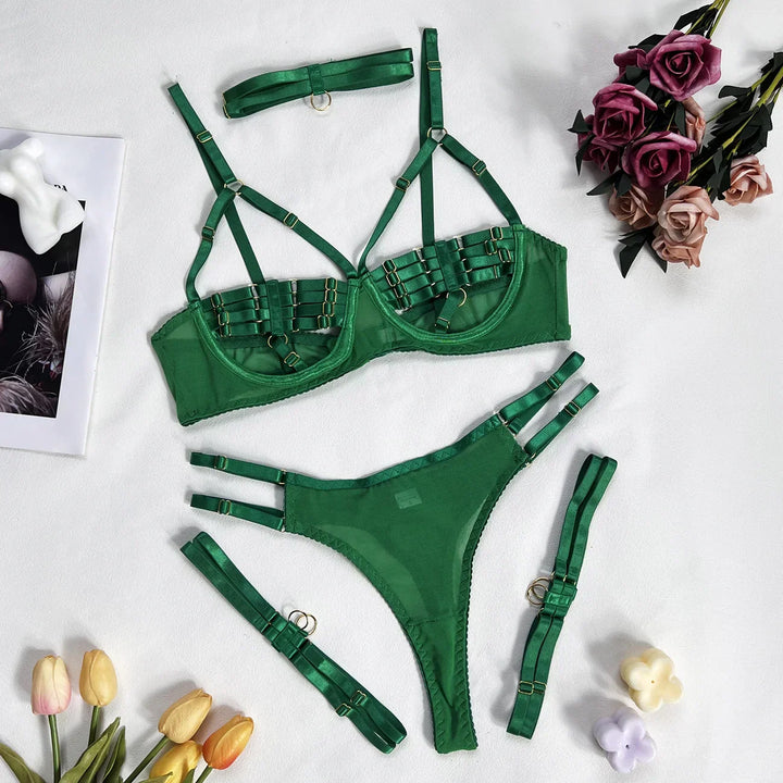 Amanda - 4-teiliges Dessous-Set