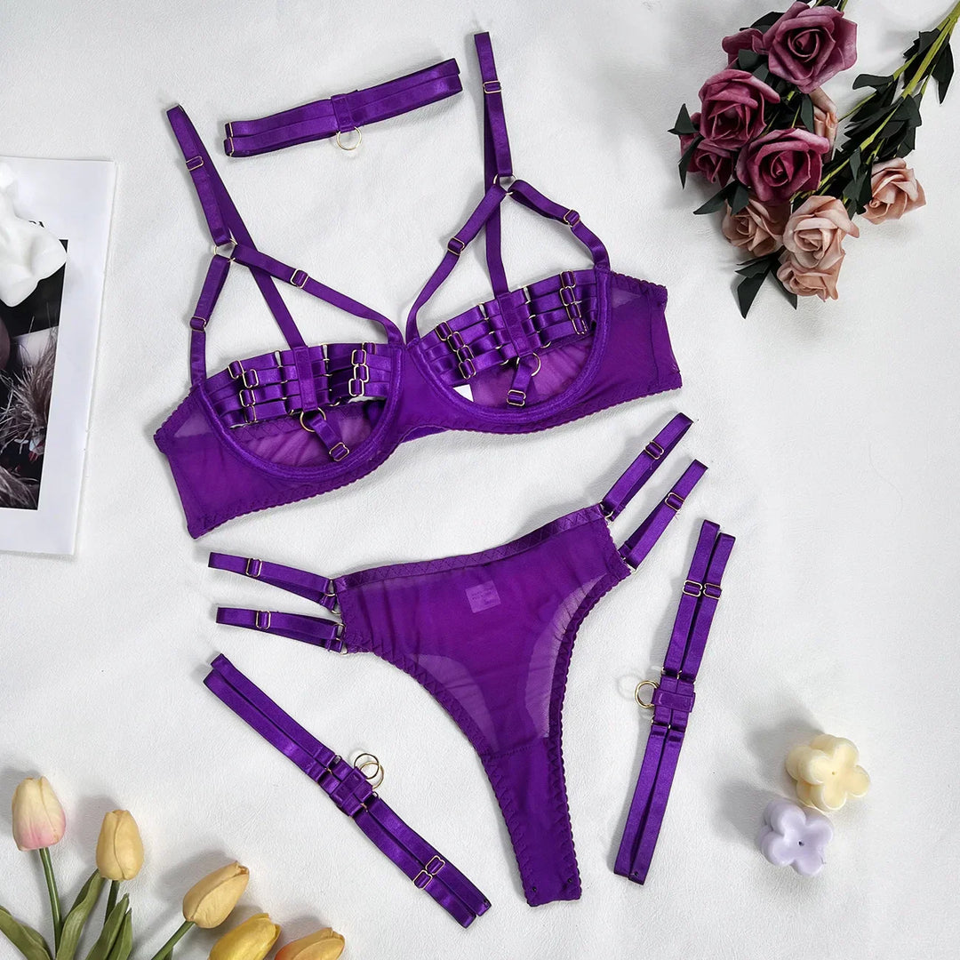 Amanda - 4-teiliges Dessous-Set