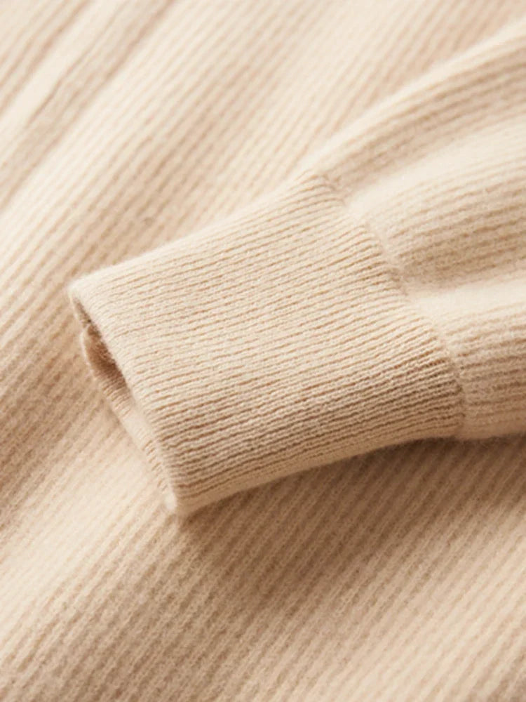 CIÉLO Merino-Strickjacke mit Reißverschluss