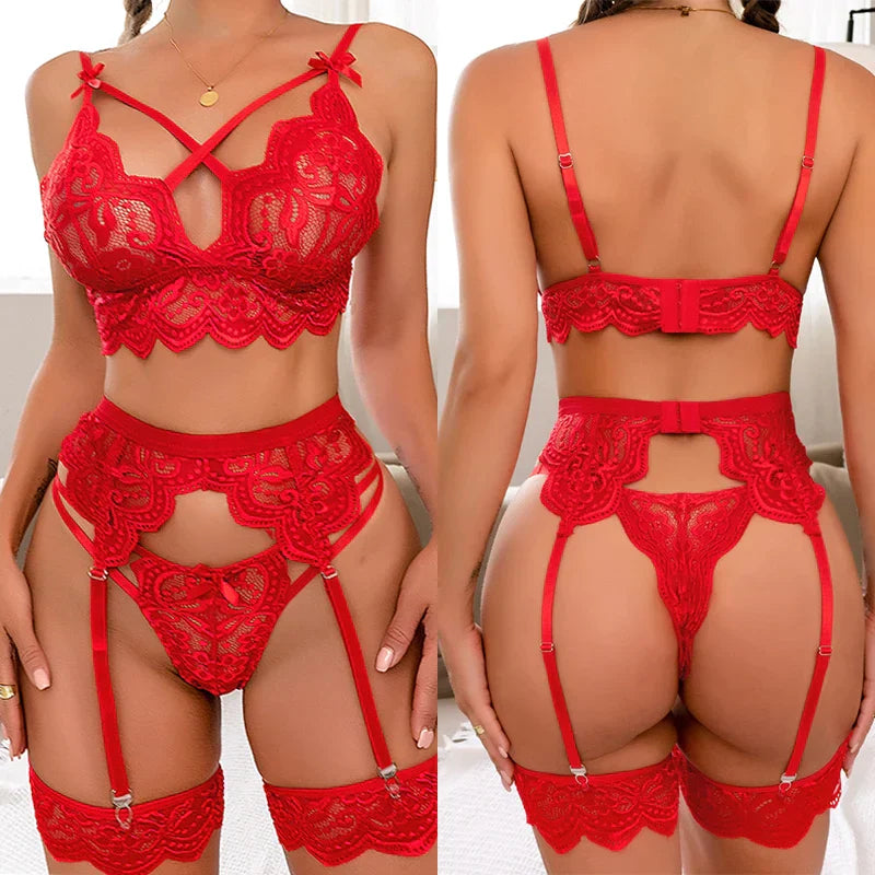 Mariana - 3-teiliges Französisches Dessous-Set