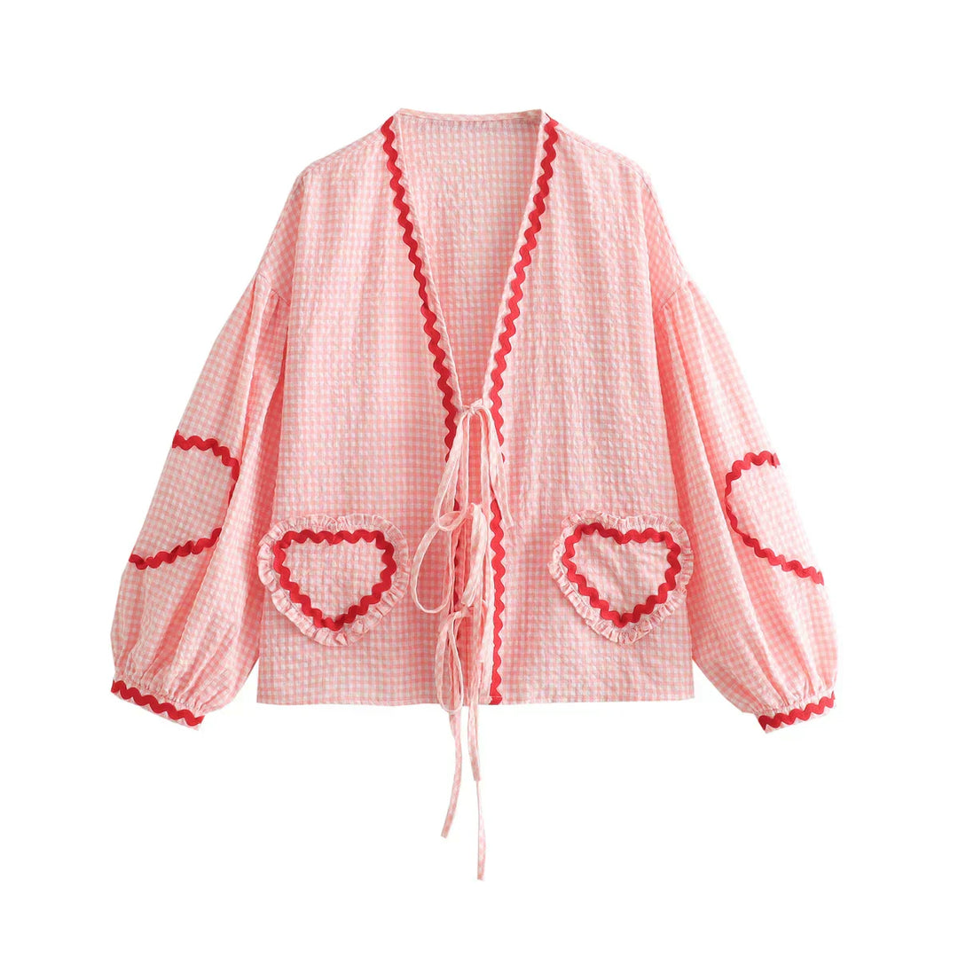 Giulia™ - Elegante Bestickte Oberteile Rosa / S