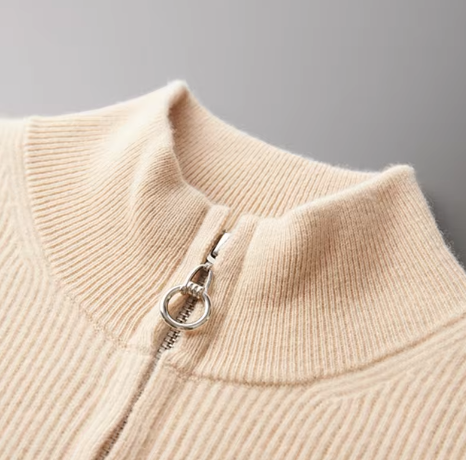 CIÉLO Merino-Strickjacke mit Reißverschluss