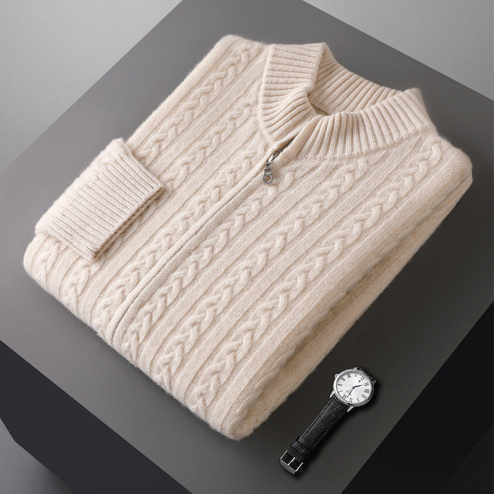 CIÉLO Merino Heritage Zopfstrickjacke