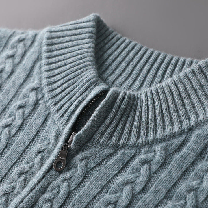 CIÉLO Merino Heritage Zopfstrickjacke