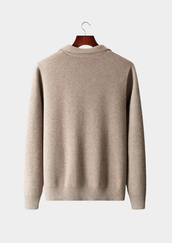 CIÉLO Merino-Polo-Strickjacke