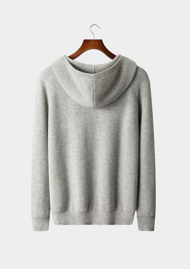CIÉLO Merino Luxe Pullover mit geripptem Reißverschluss