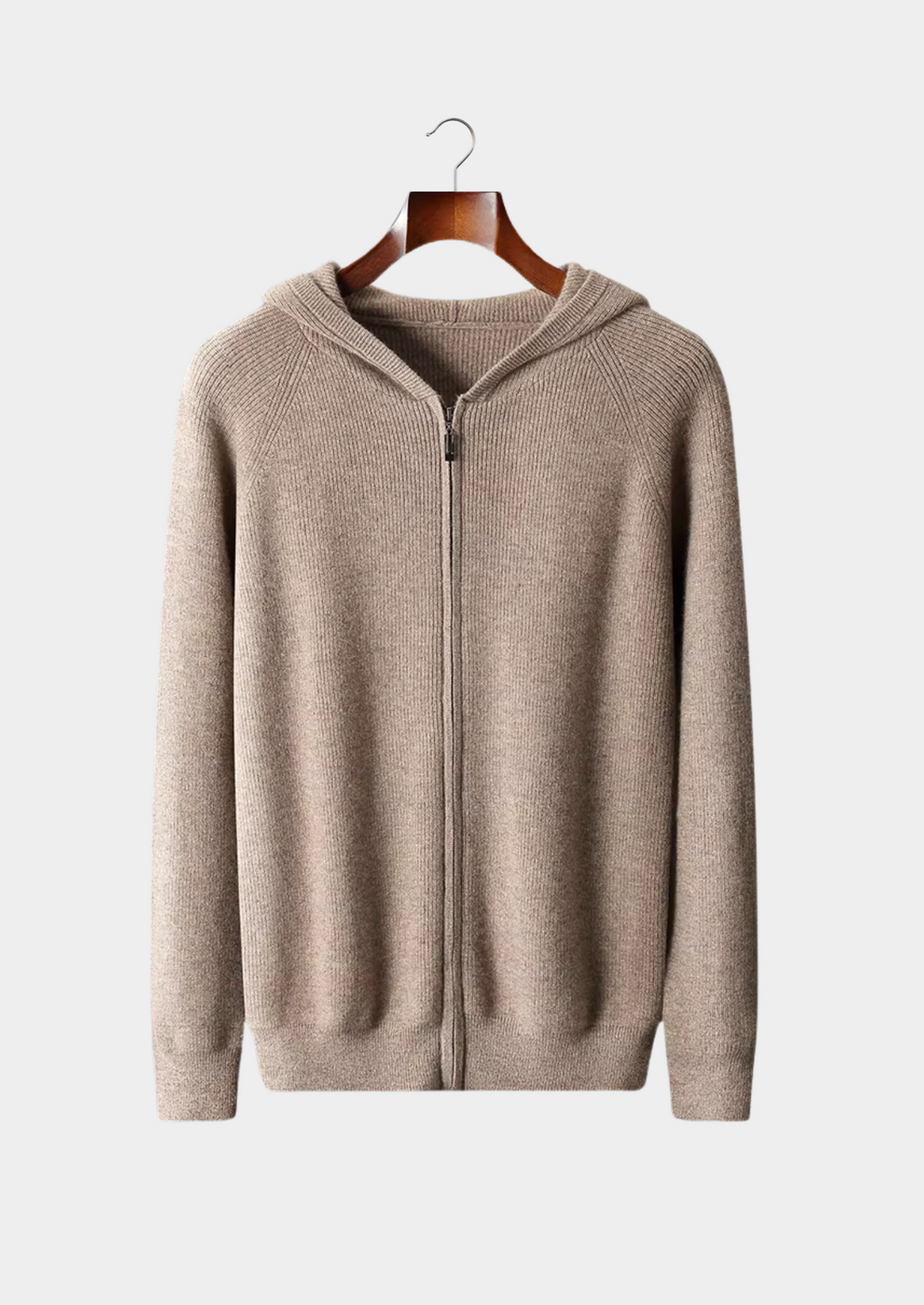 CIÉLO Merino Luxe Pullover mit geripptem Reißverschluss
