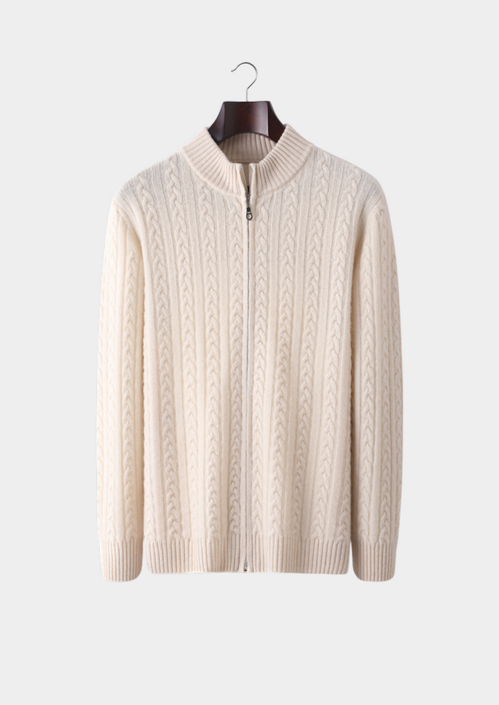 CIÉLO Merino Heritage Zopfstrickjacke