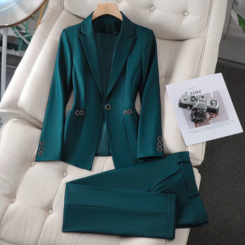 Lillian™ - Elegante Blazer Set Schwarz / S