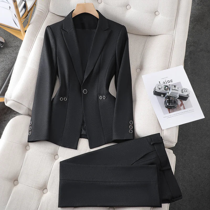 Lillian™ - Elegante Blazer Set Bule / S