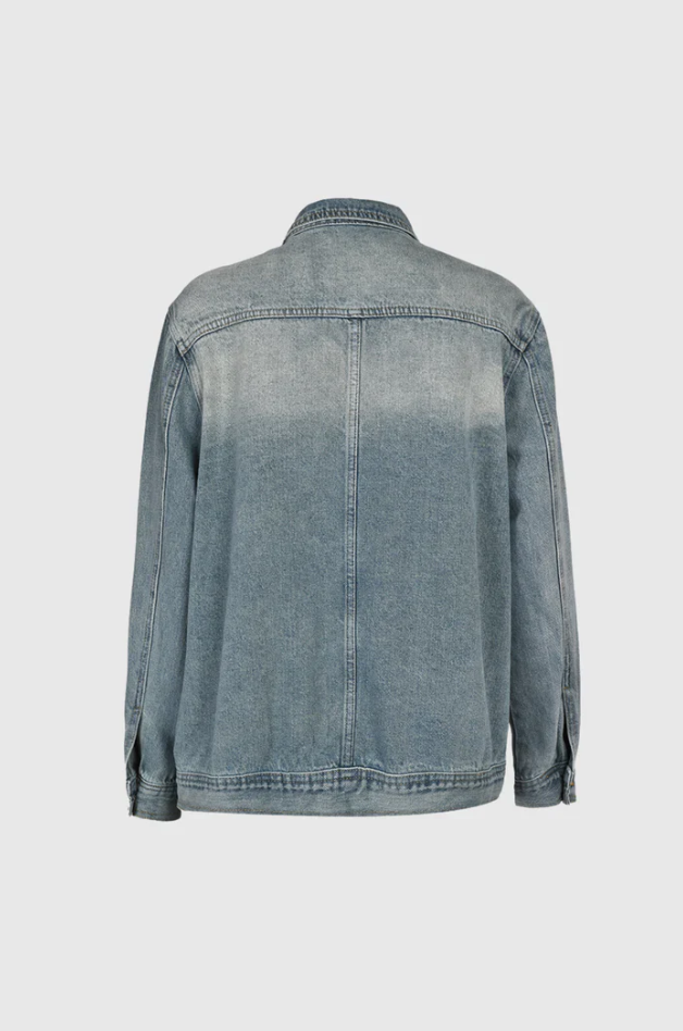 Delphine™ - Jeansjacke mit Rollkragen