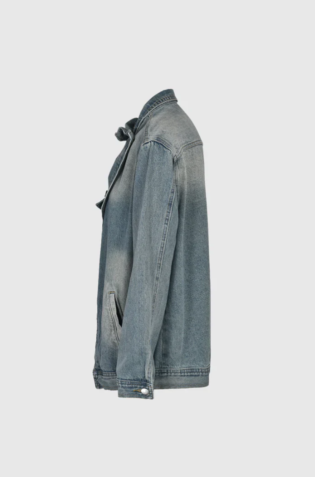 Delphine™ - Jeansjacke mit Rollkragen