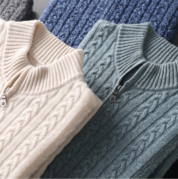 CIÉLO Merino Heritage Zopfstrickjacke