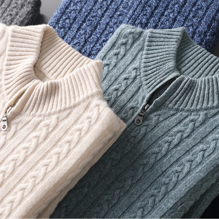CIÉLO Merino Heritage Zopfstrickjacke