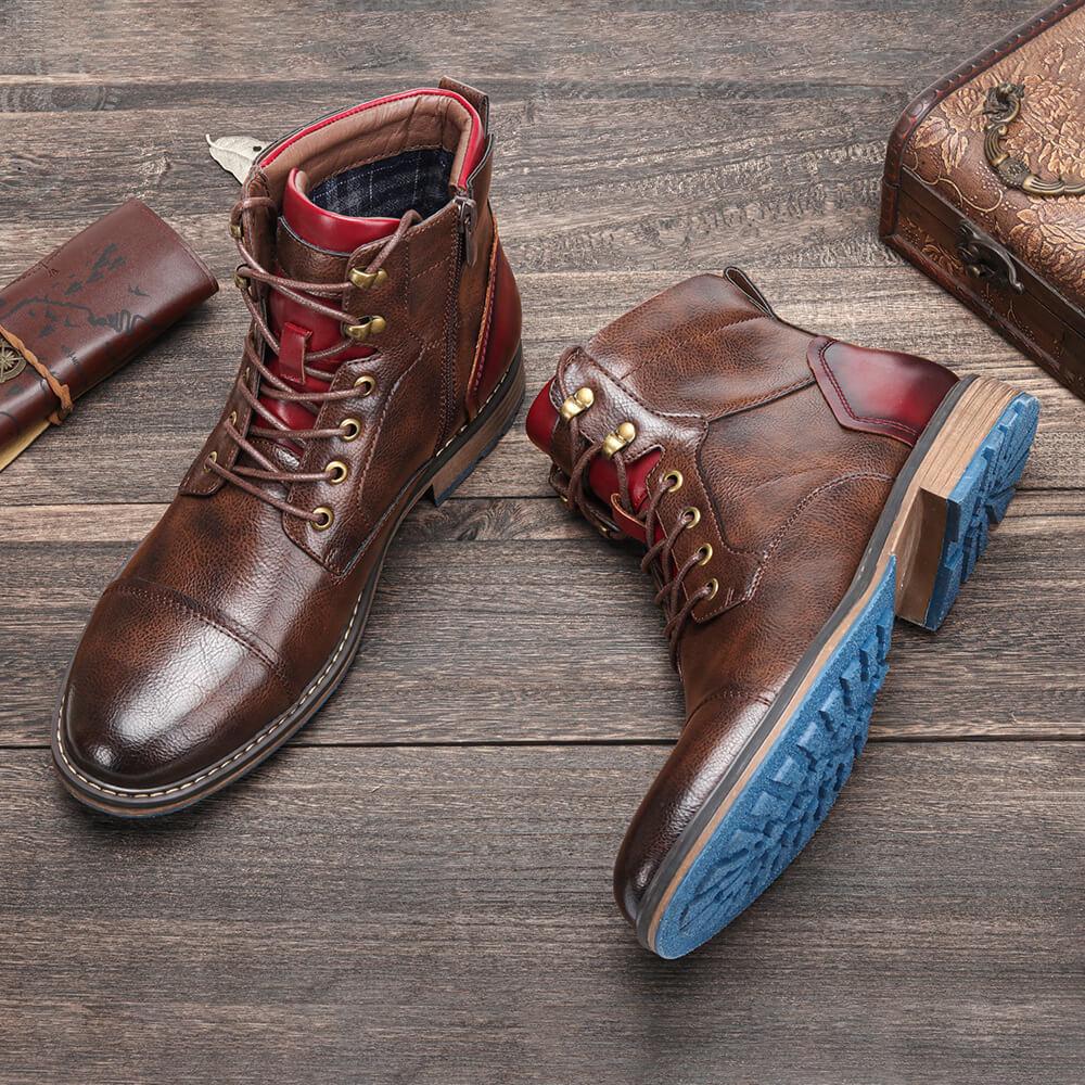 Isaac™ - Zeitlose Oxford-Stiefel aus Leder