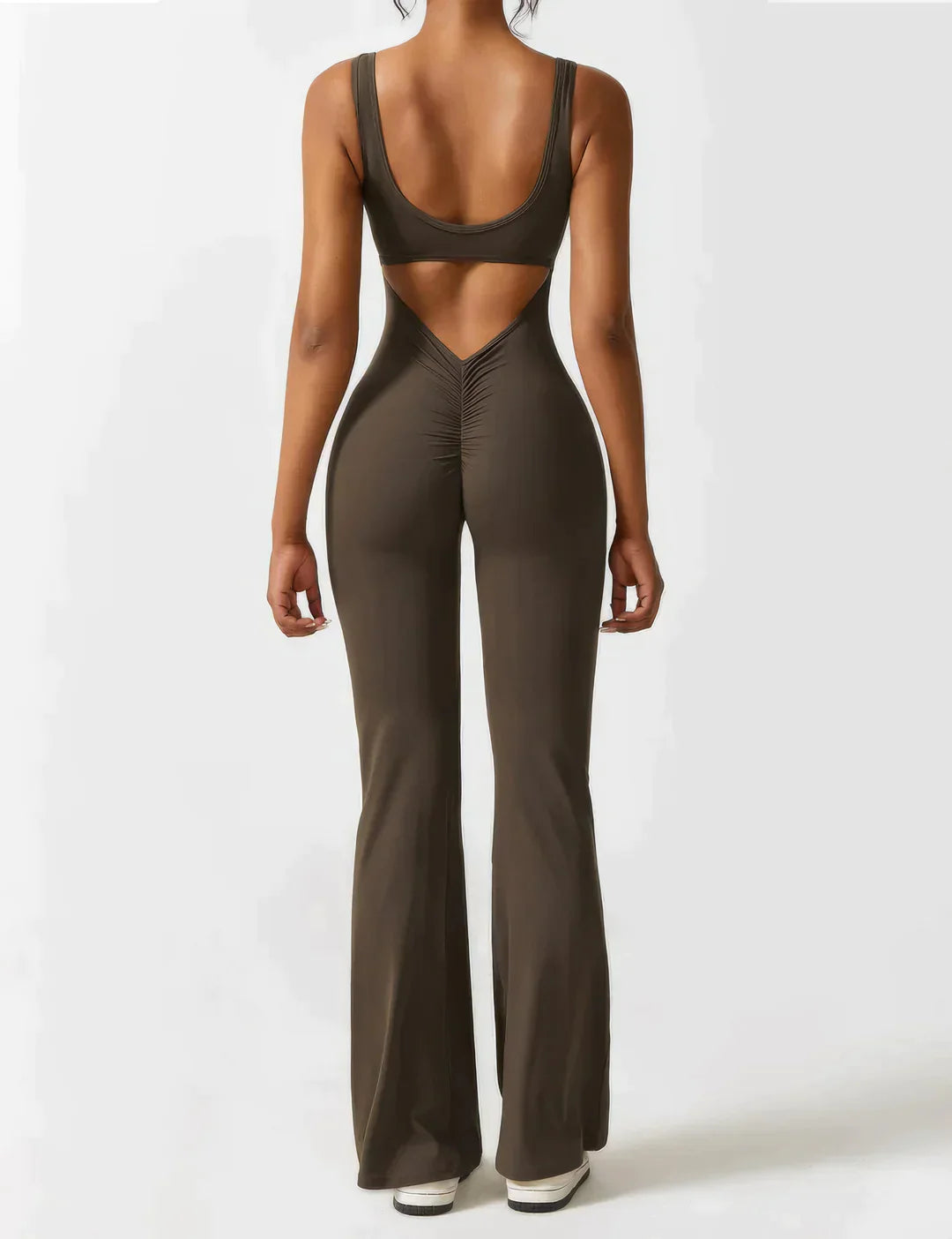 Belle™ - Jumpsuit Sexy Rücken Braun / S