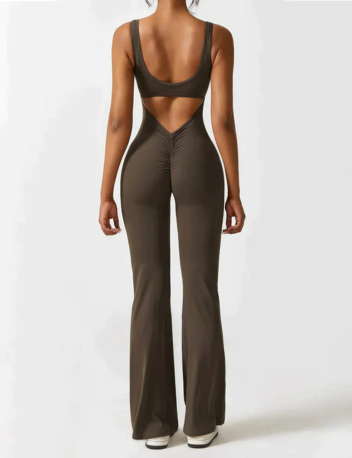Belle™ - Jumpsuit Sexy Rücken Braun / S