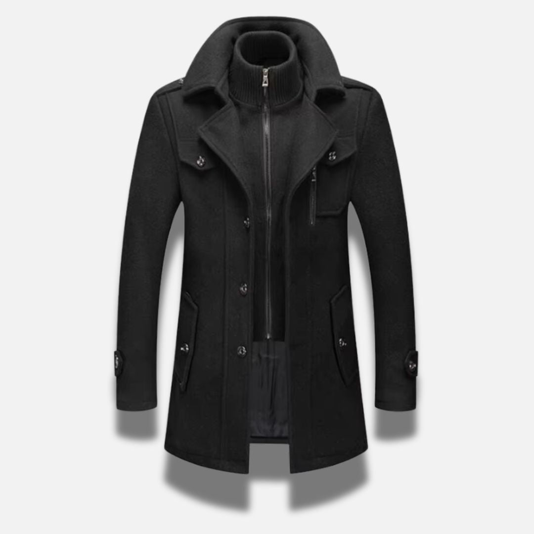 Benjamin™ - Eleganter Mantel aus einer Wollmischung