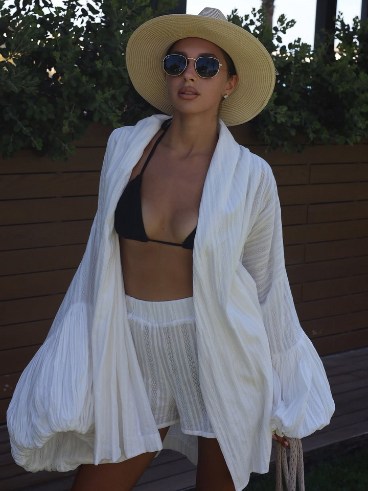 Selena™ - Kimono-Set mit ausgestellten Ärmeln