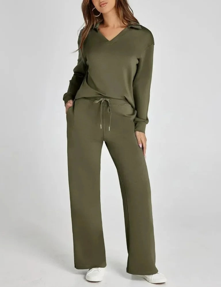 Carly™ - Elegantes Schlaghosen-Set mit hoher Taille