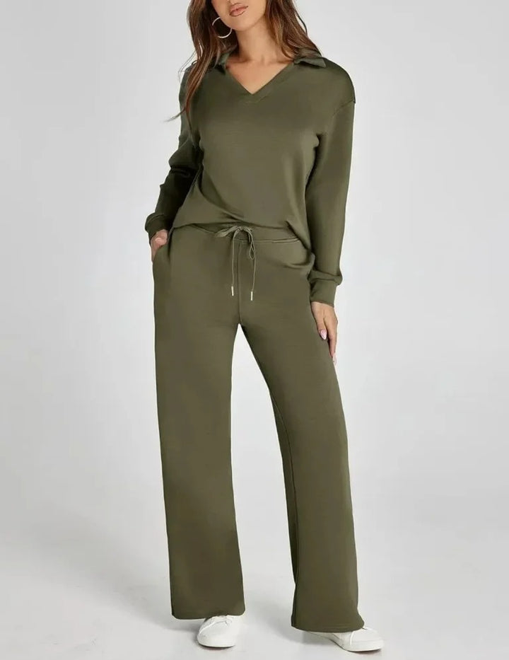 Carly™ - Elegantes Schlaghosen-Set mit hoher Taille