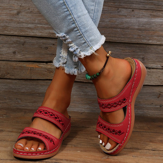 Doris™ - Orthopädische Sandalen Rot / 35