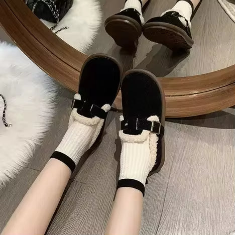 Cléa™ - Verstellbare Hausschuhe mit Fleece-Futter