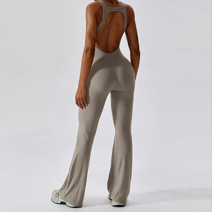 Belle™ - Jumpsuit Sexy Rücken Leinen Gefärbt / S