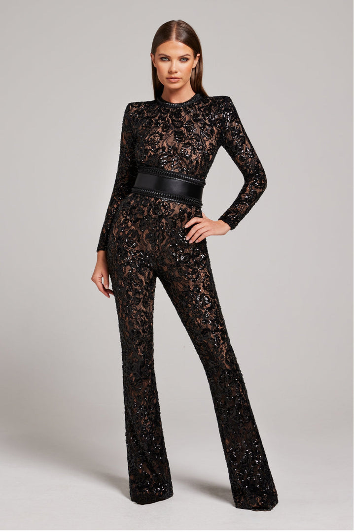 Féline™ - Eleganter Spitzen-Jumpsuit
