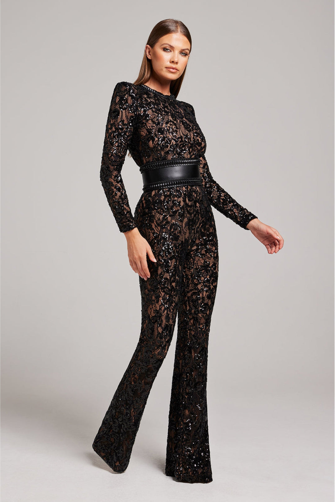 Féline™ - Eleganter Spitzen-Jumpsuit