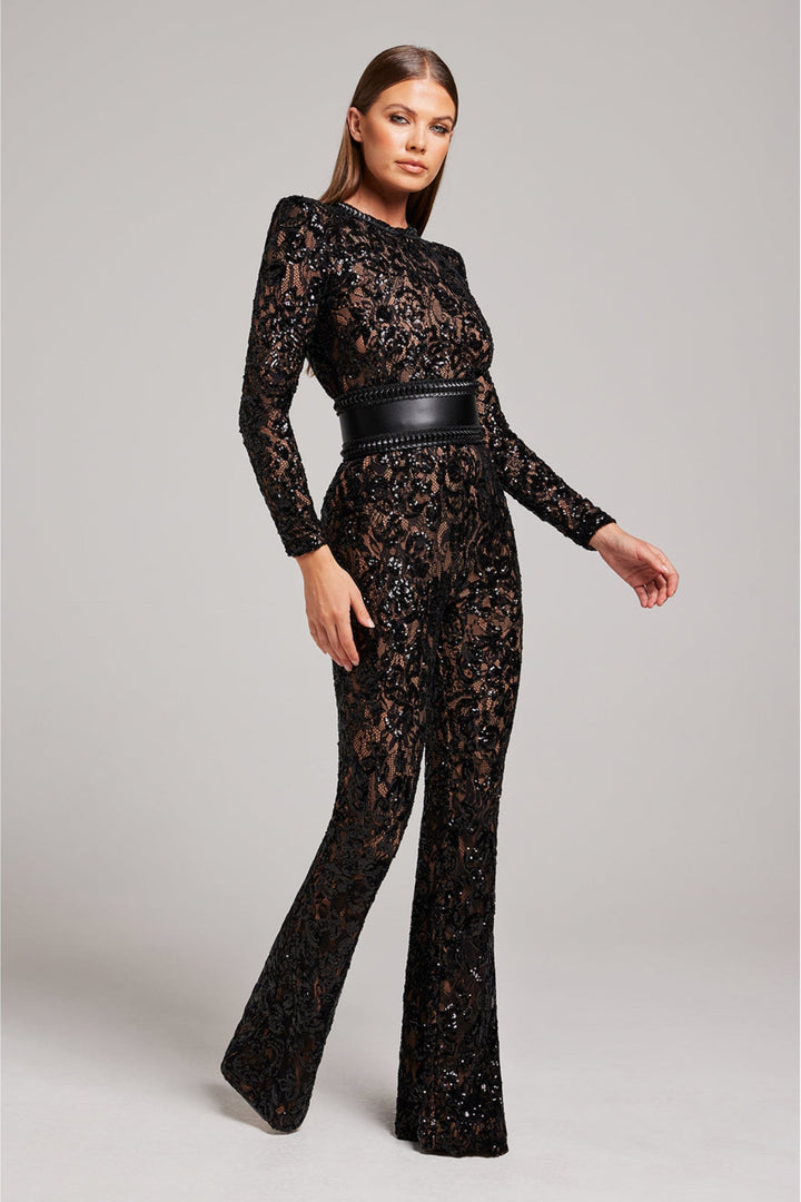 Féline™ - Eleganter Spitzen-Jumpsuit