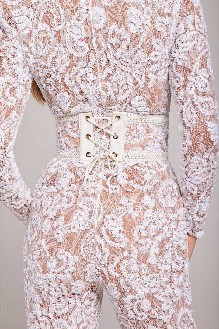 Féline™ - Eleganter Spitzen-Jumpsuit