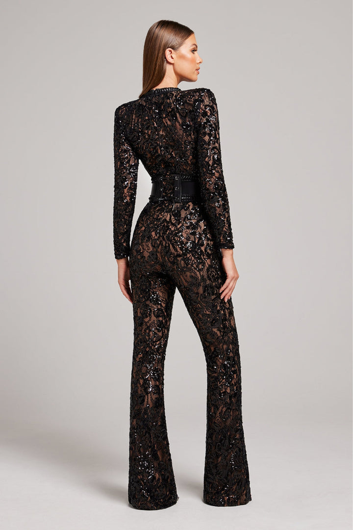 Féline™ - Eleganter Spitzen-Jumpsuit