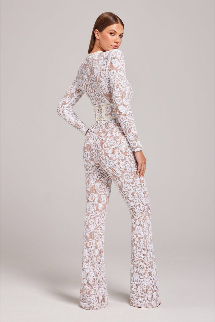 Féline™ - Eleganter Spitzen-Jumpsuit