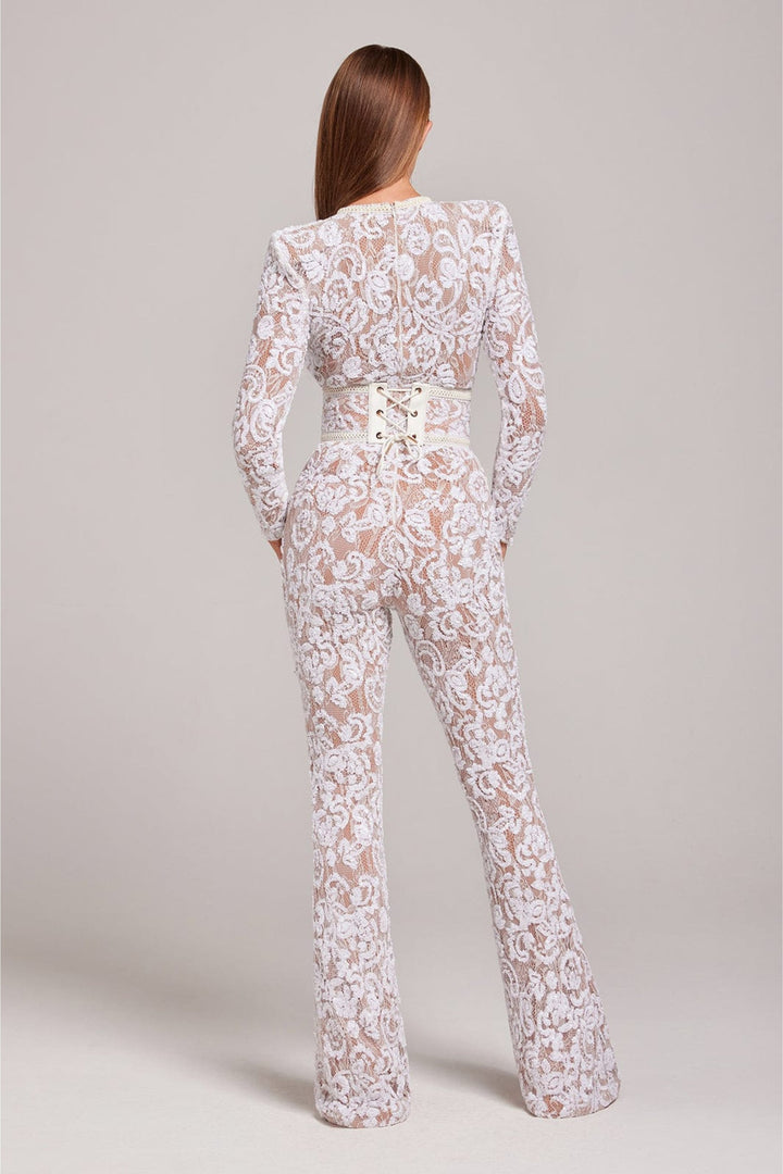 Féline™ - Eleganter Spitzen-Jumpsuit