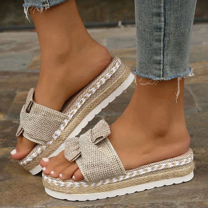 Alyces Schleife Ortho Sandalen Beige / 35