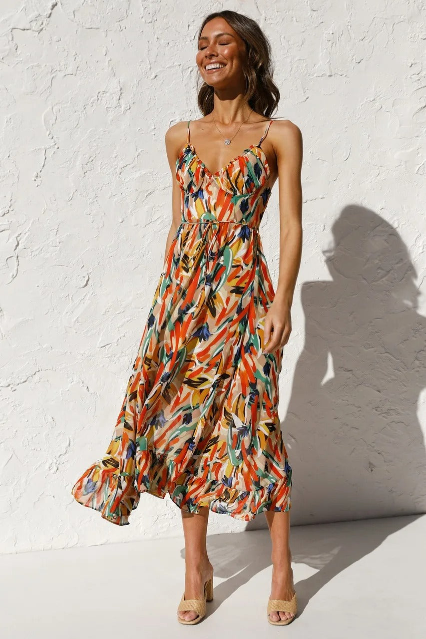 Selene™ - Boho-Strandkleid Mit Riemen