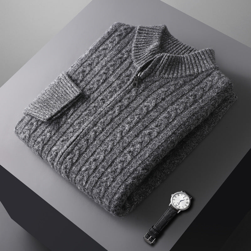CIÉLO Merino Heritage Zopfstrickjacke